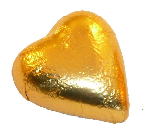 Lolliland Gold Choc Hearts Bag 500g