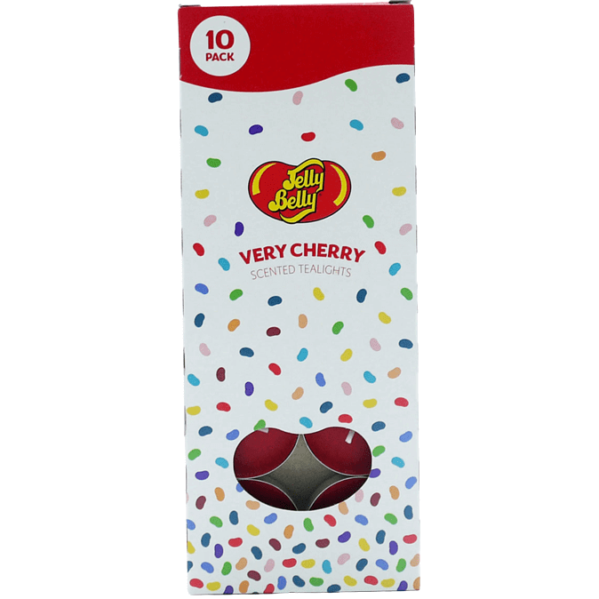 Jelly Belly Tealights Candle Cherry 10 Pack