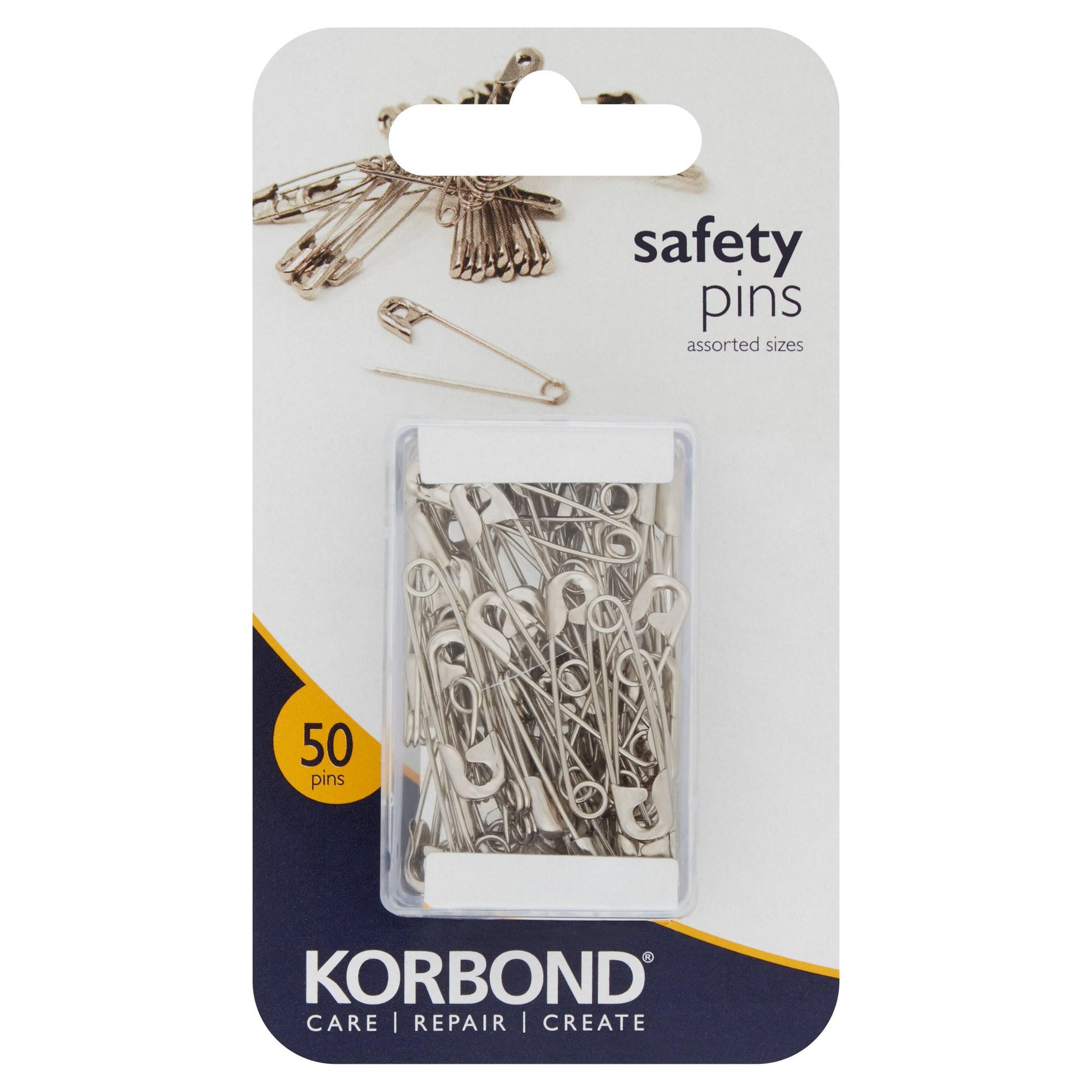 Korbond Silver Safety Pins