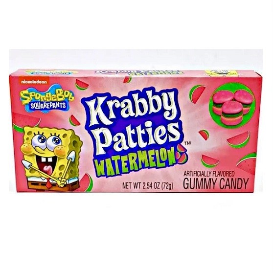 Krabby Patties Watermelon Gummy Candy Theatre Box 72g