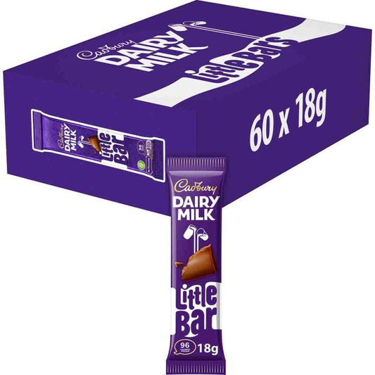 Uk Cadbury Dairy Milk Little Bar 18g (60 Pieces)