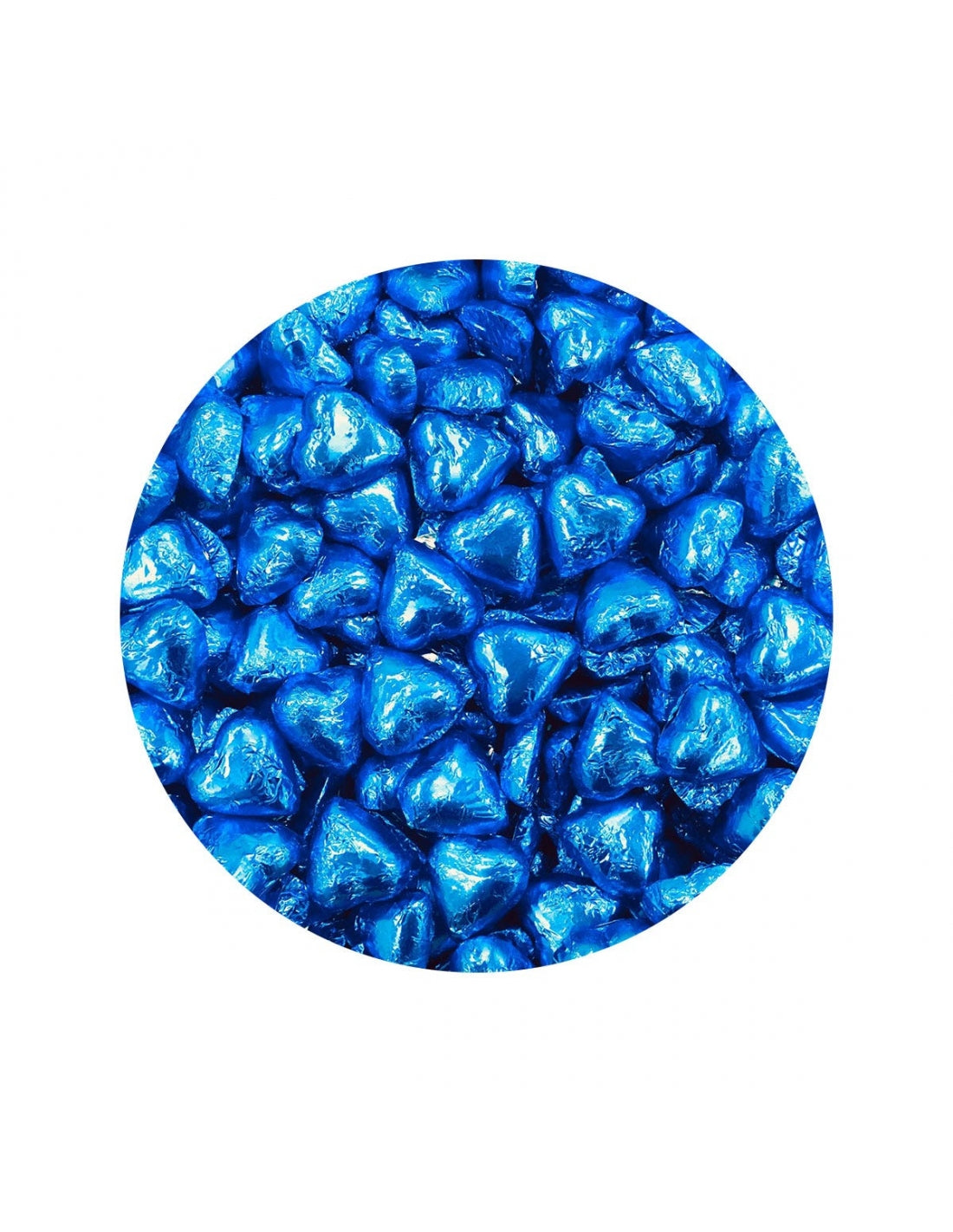 Choc Hearts Royal Blue 1kg (120 Pieces)