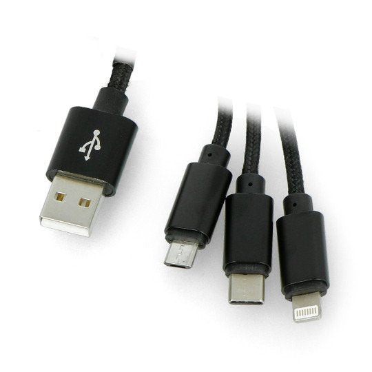 Maxlife Nylon Cable 3 in 1