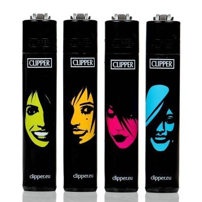 Clipper Lighter Mini Faces 24