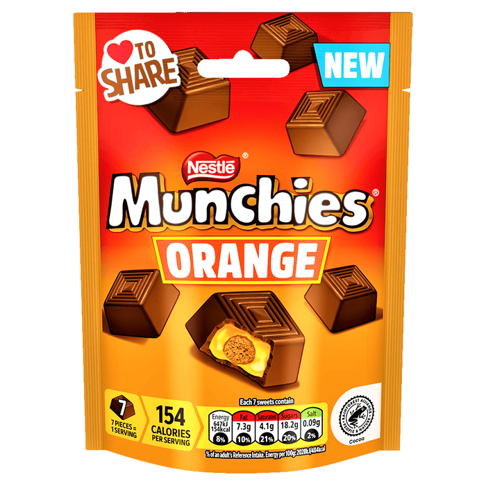 Nestle Munchies Orange Pouch Bag 100g