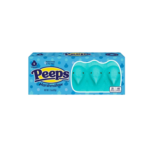 Peeps Blue Marshmallow Chicks 42g (5 Pack)