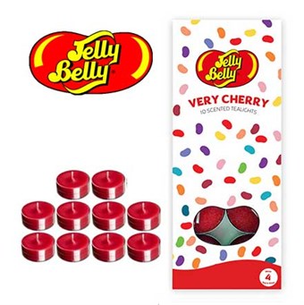Jelly Belly Tealights Candle Cherry 10 Pack