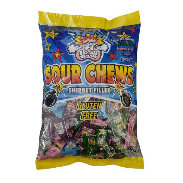 Tnt Sour Chews Sherbet Filled 1kg