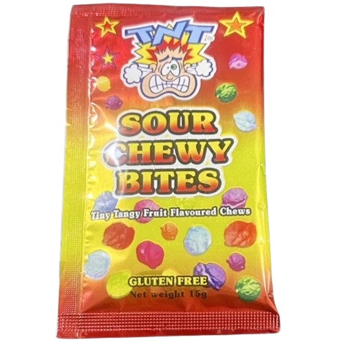 Tnt Sour Chewy Bites 15g (36 Pack)