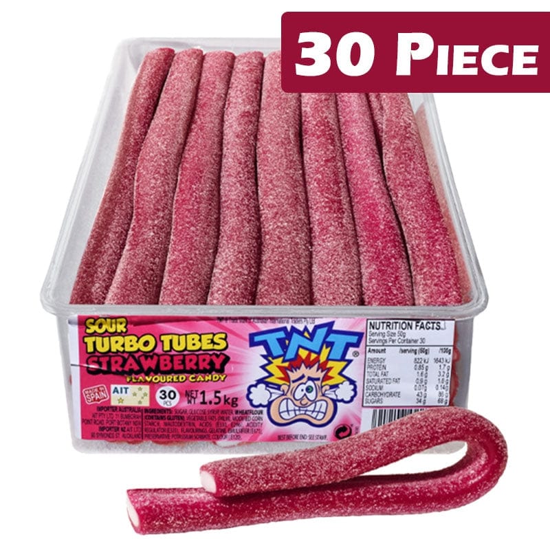Tnt Turbo Tubes Sour Straw (30 Pieces)