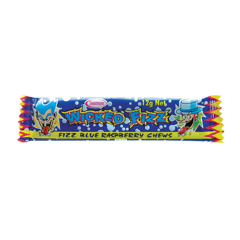 Sweetmans Wicked Fizz Blue Raspberry 12g (72 Piece)