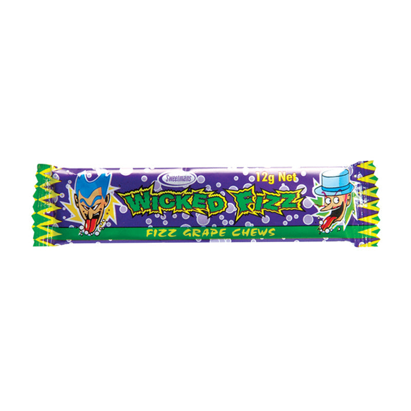 Sweetmans Wicked Fizz Grape 12g (72 Piece)