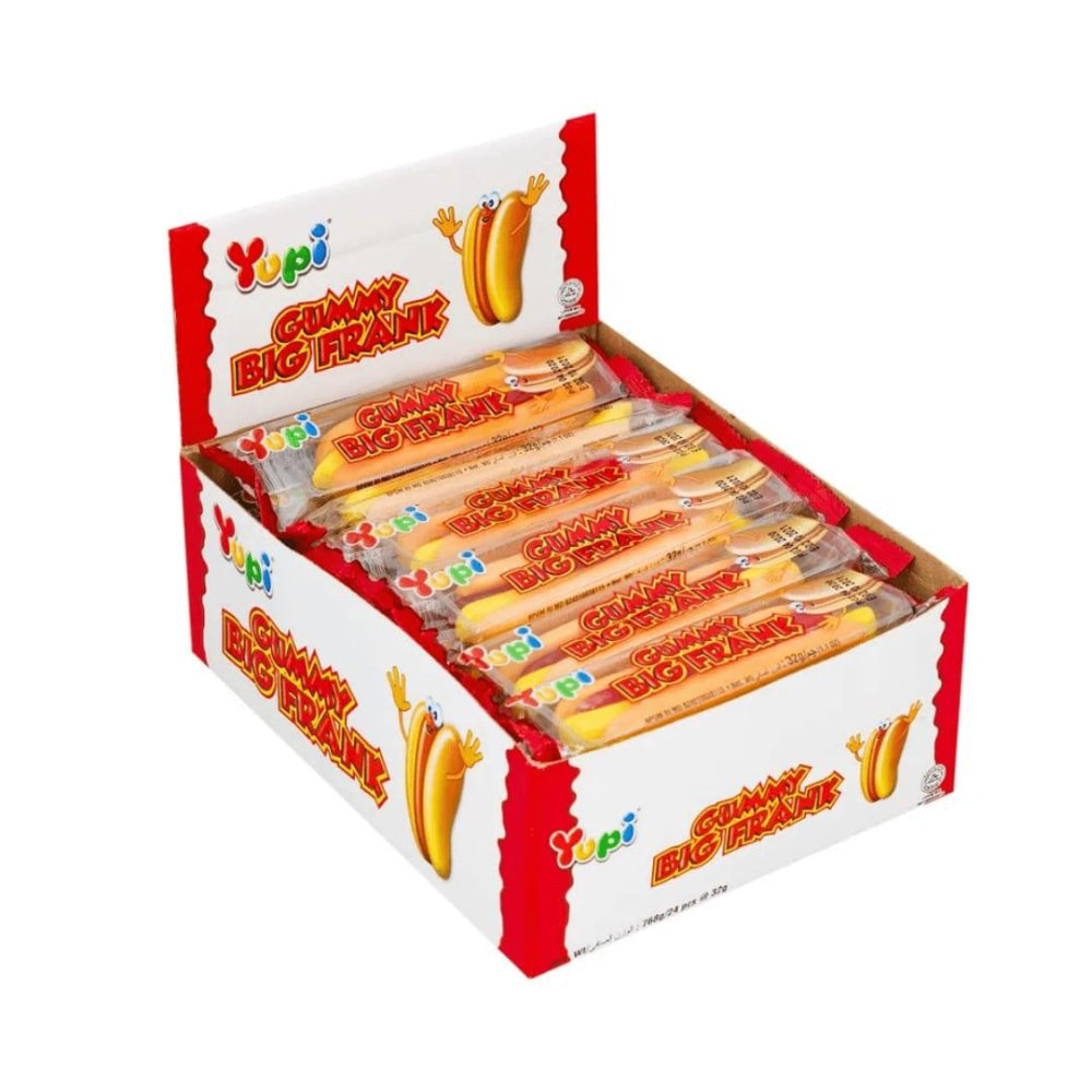 Yupi Gummy Big Frank 32g (24 Pack)