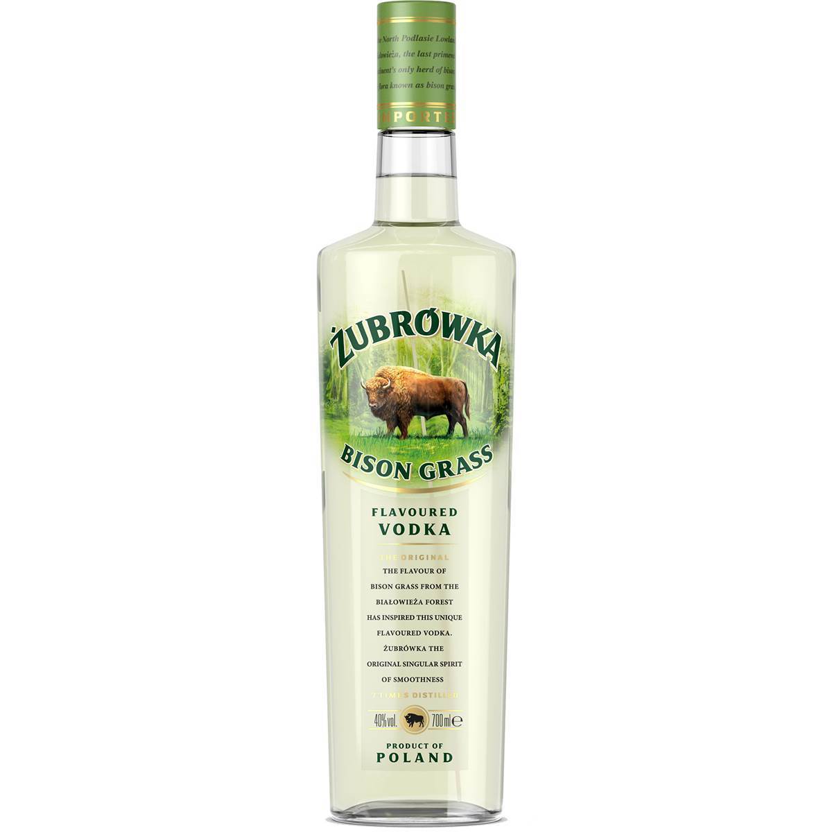6 x Zubrowka Bison Grass 40% 1000Ml