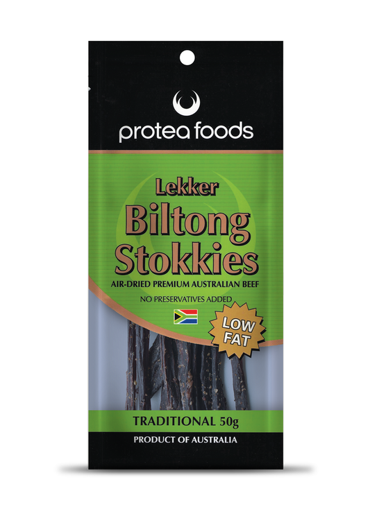12 X Protea Lekker Biltong Stokkies 50G