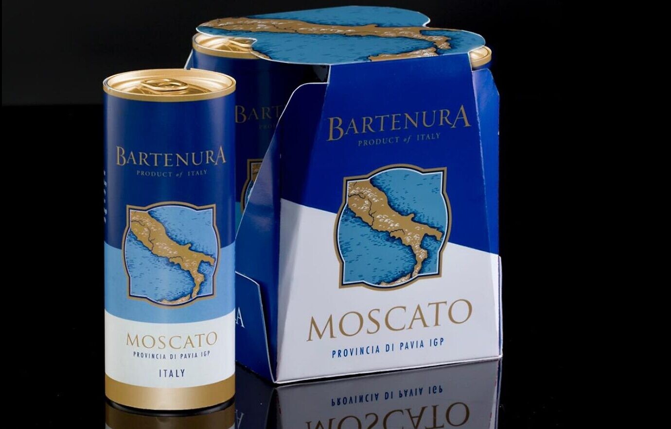 Bartenura Blue Moscato Pack Of 48 Cans X 250Ml 5% Alcohol