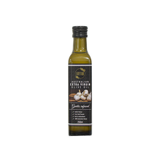 12 x Vayam Garlic Infused Australian Extra Virgin Olive Oil 250mL