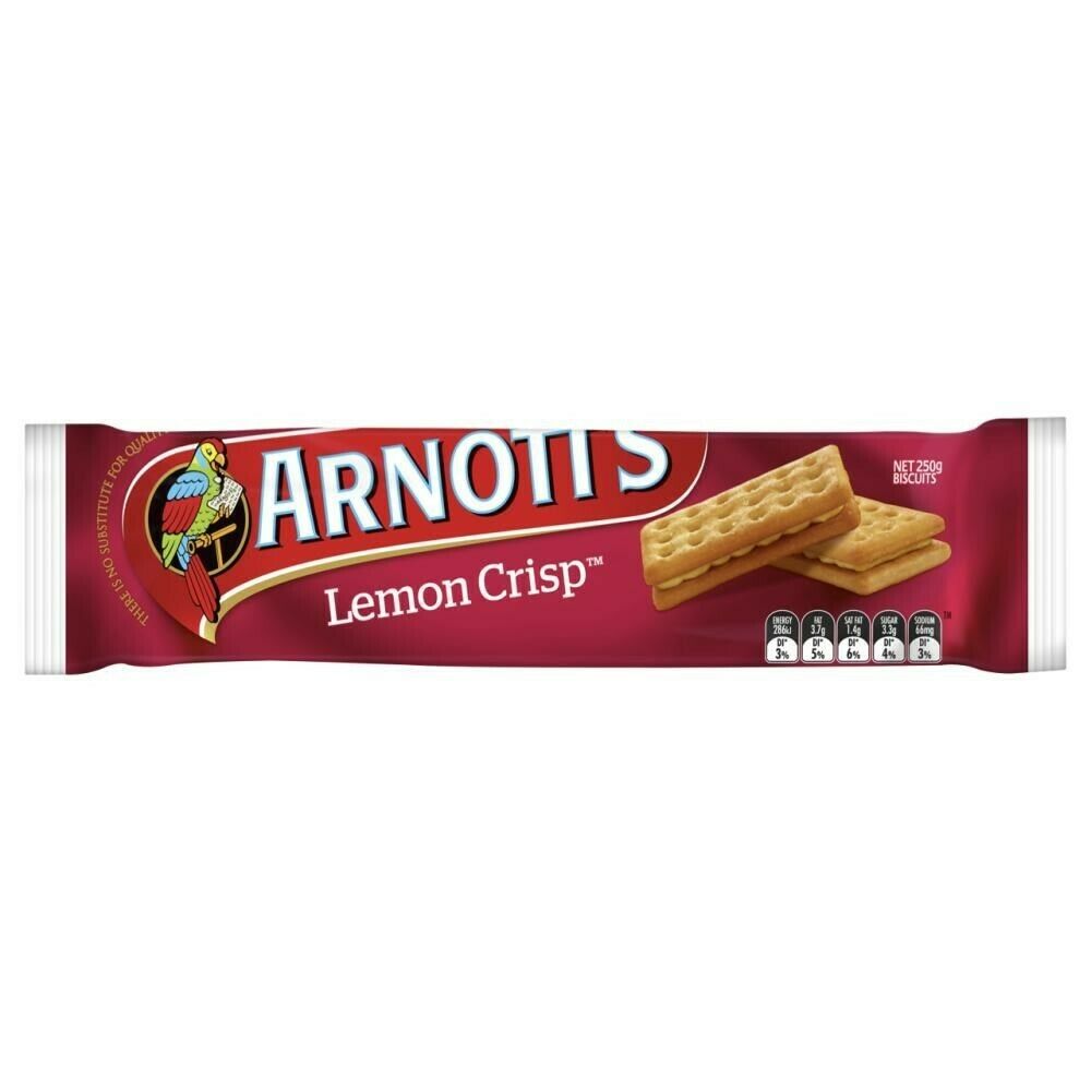 20 Pack  Biscuits Lemon Crisp 250G