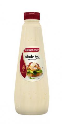 6 X Masterfoods Mayonnaise Whole Egg Squeeze 940G