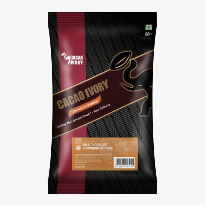 Milk Chocolate Buttons 2.5Kg Cacao Ivory