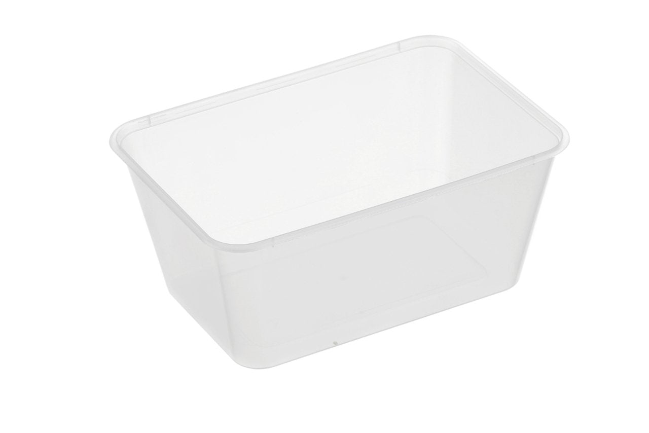 Container Rectangle Rib 1000Ml Takeaway Clear Frz Gd