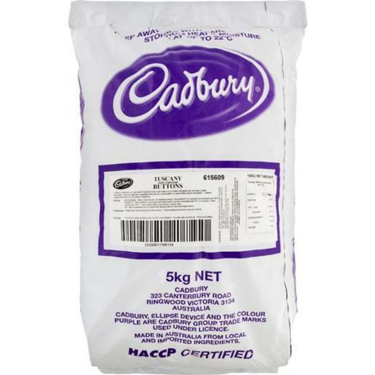 Cadbury Dark Chocolate Buttons Tuscany Compound 5Kg
