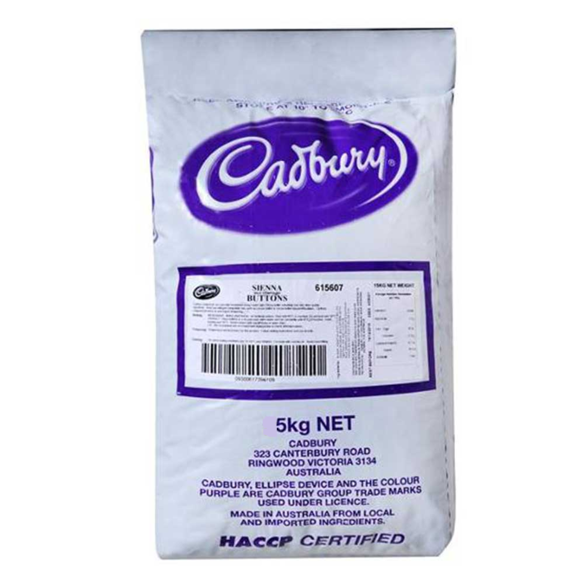 Cadbury Milk Chocolate Buttons Sienna Compound 5Kg