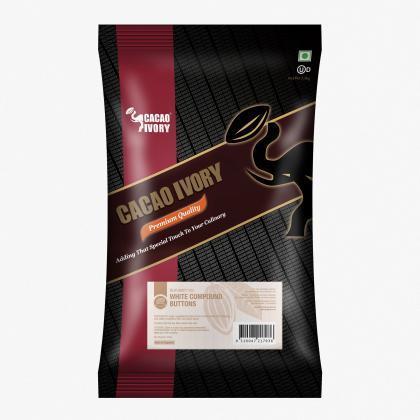 15Kg Chocolate Buttons White 6 X 2.5Kg Cacao Ivory