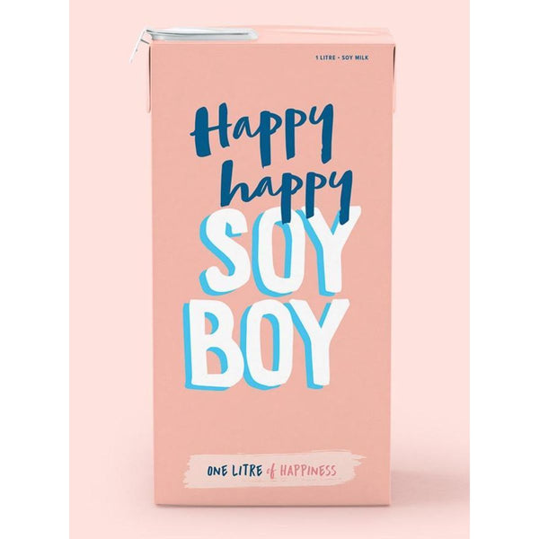 6 X Soy Milk Happy Happy Soy Boy 1L