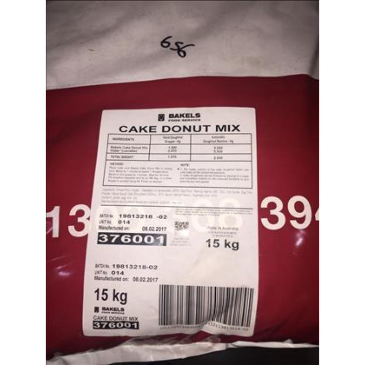 Bakels Donut Cake Mix 15Kg – BulkPantry