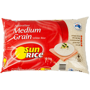 Calrose Rice Grain Rice Calrose White Medium Grain Sunwhite 10Kg – BulkPantry