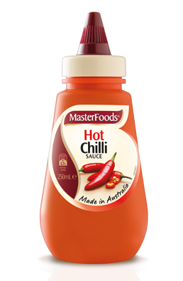 6 X Masterfoods Hot Chilli Sauce 250Ml