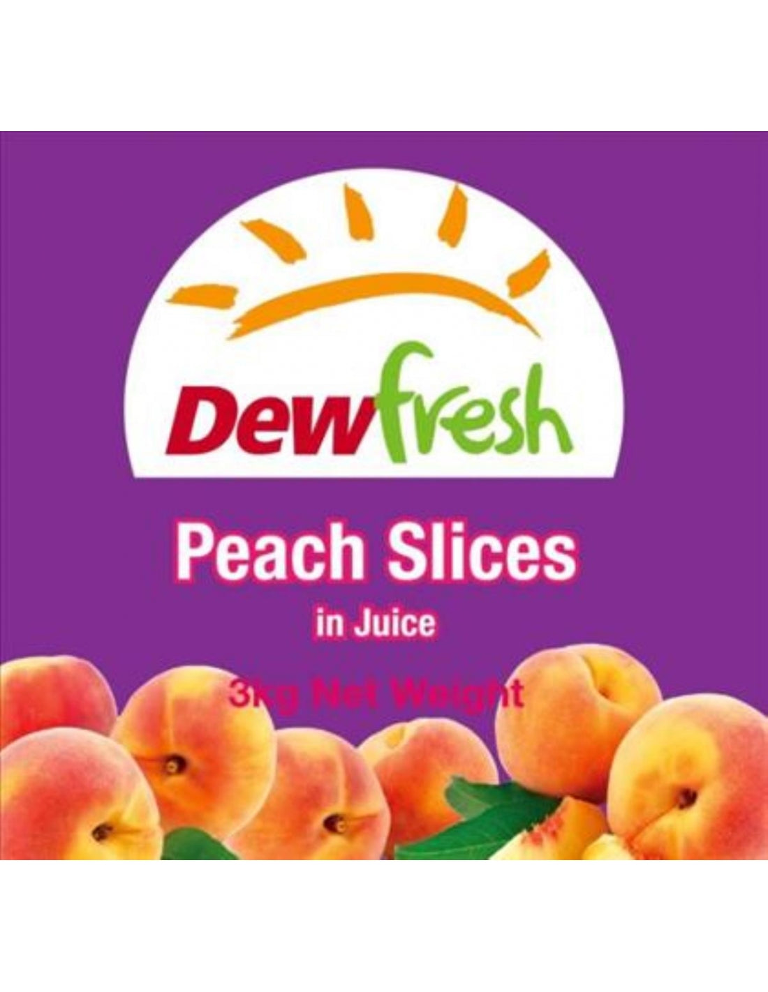 Dewfresh Peaches Sliced In Juice 3Kg