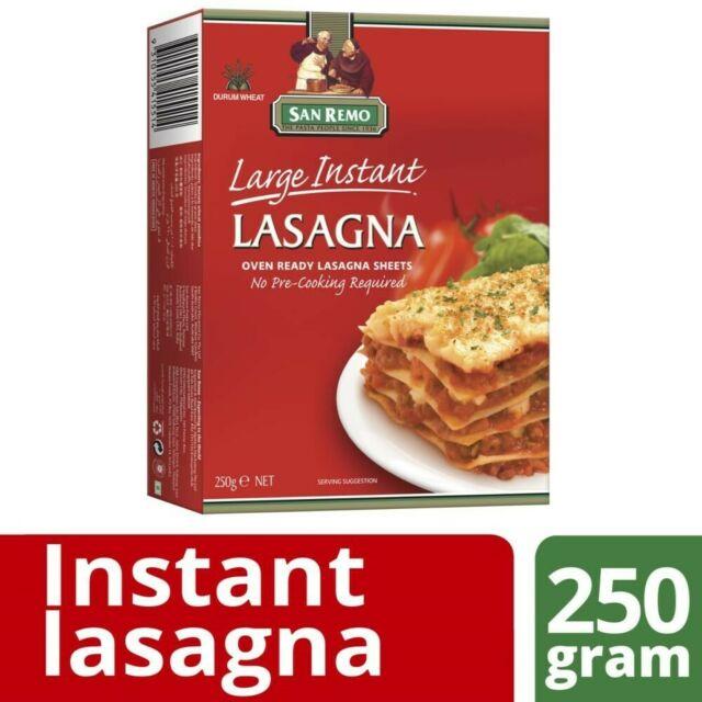 3Kg Pasta Lasagne Sheets Instant San Remo 12 X 250G