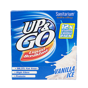 Up & Go Vanilla Milk 250Ml X 12