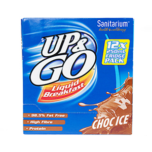 Up & Go Chocolate Milk 12 X 250Ml